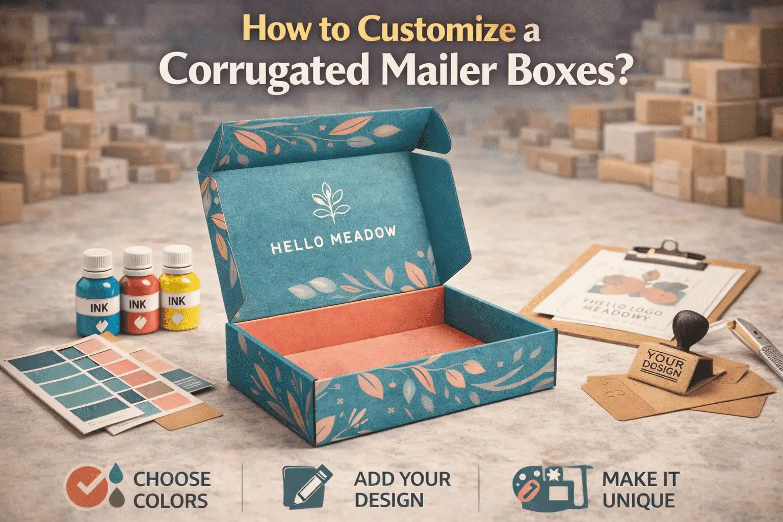 How to Customize a Corrugated Mailer Boxes?